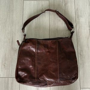 Jack George’s leather handbag